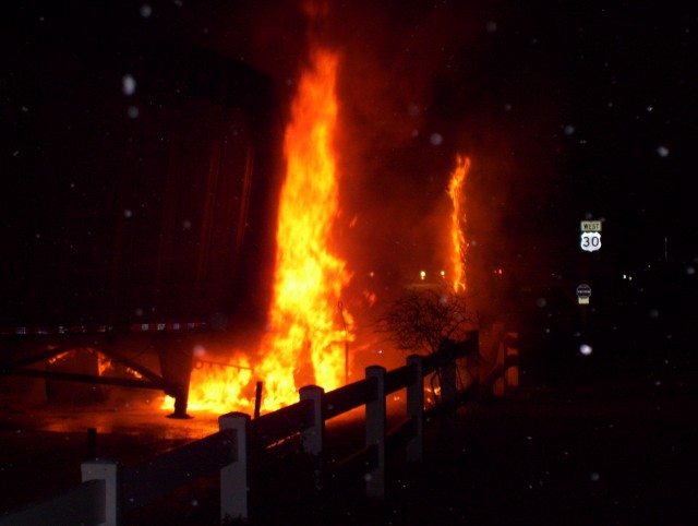 Rt. 10 & 30 Truck Fire
